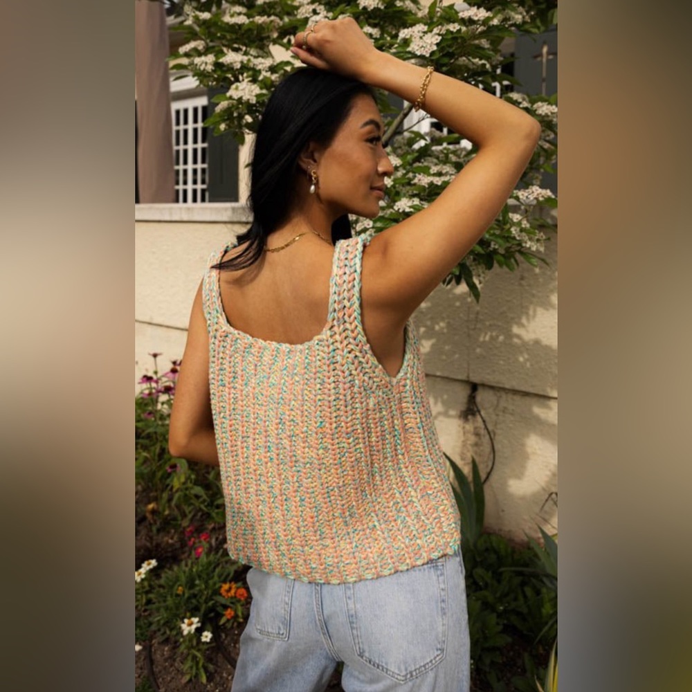 ARULA Multicolor Knit Tank Top